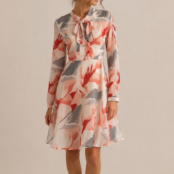 Dresses & Skirts - ANONYME Designers Floral Tie Neck Dress NWOT Small